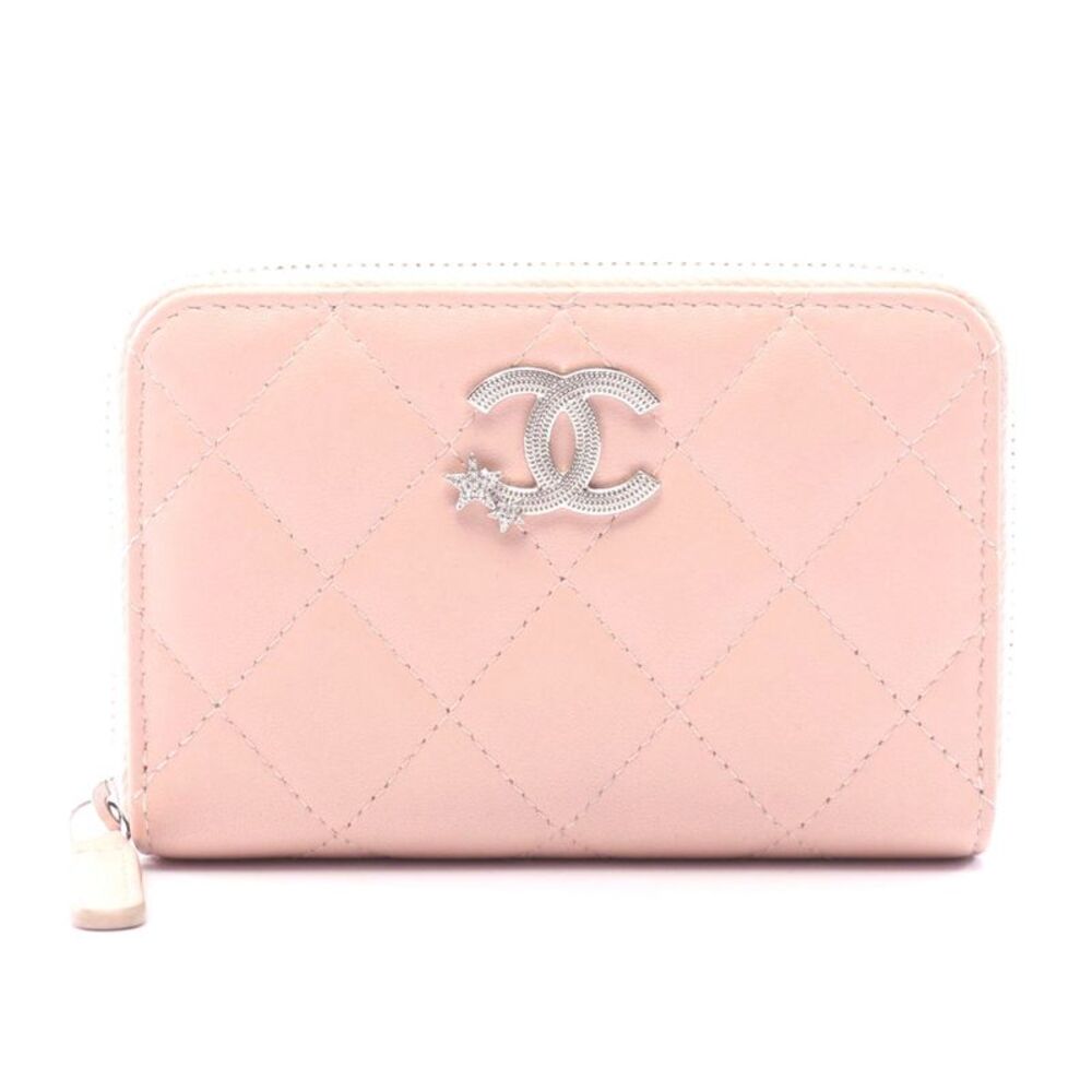 Chanel Matelasse Coco Mark Star Round Wallet